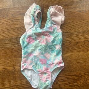 Ruffle Butts Pink and Blue One Piece Swimsuit